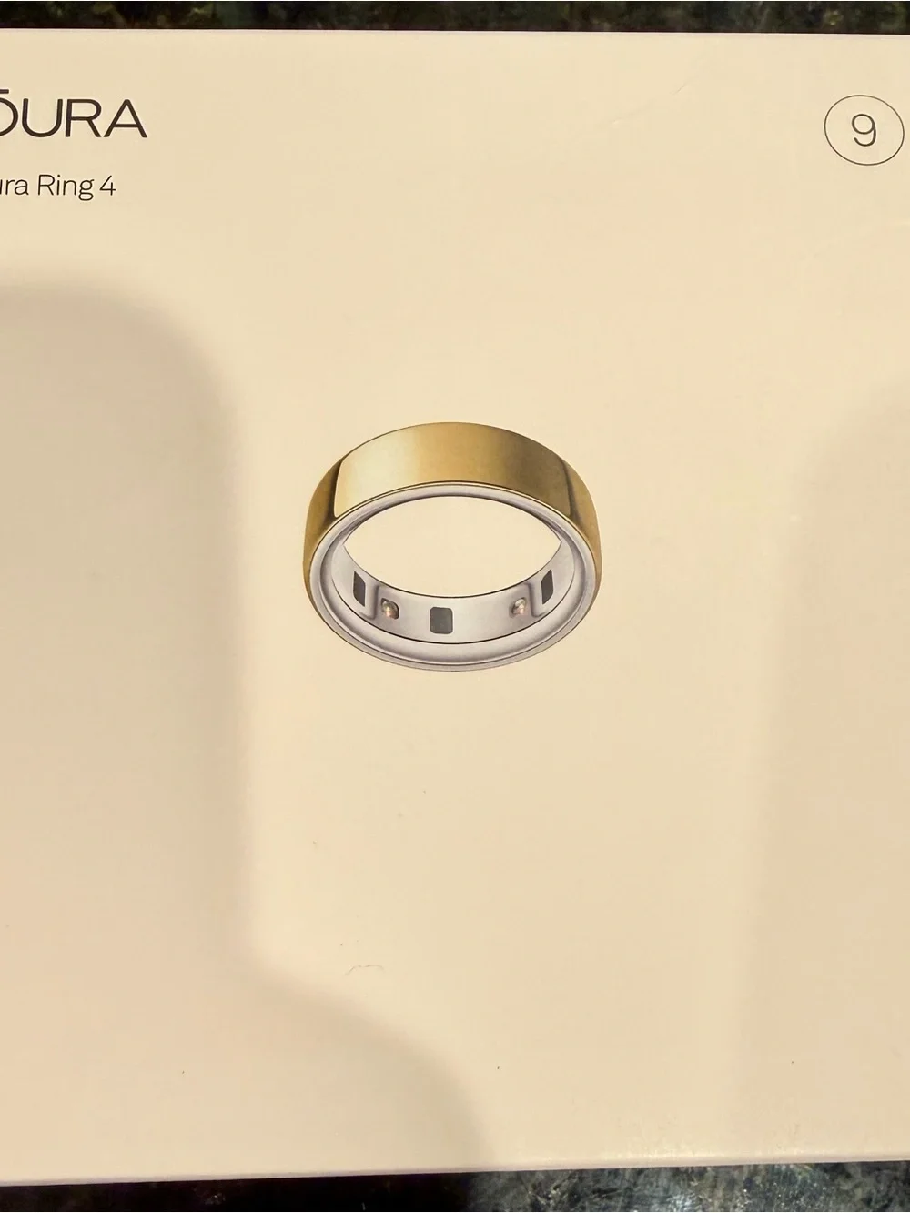 Oura Gold Ring with Silver Trim- size 9 - generation 4